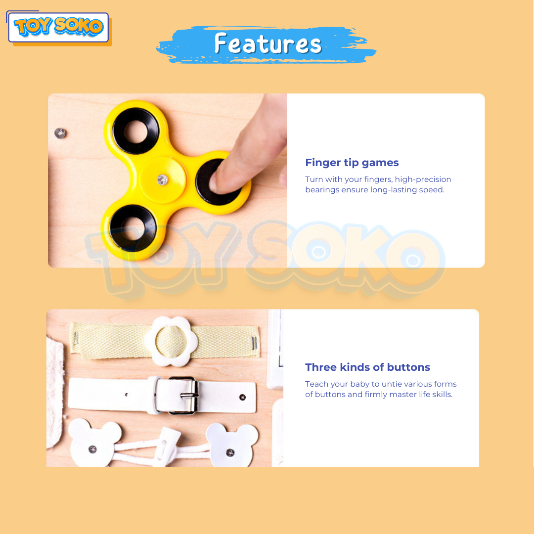Best wooden busy board and board games for kids’ education