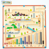 City Theme Magnetic Color & Counting Maze Toys for Toddlers