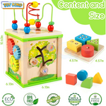 Bright and colorful activity cube for babies to enjoy playful learning