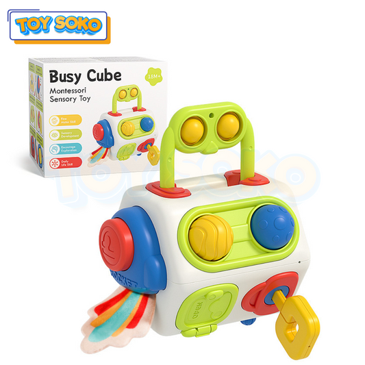 Engaging activity cube for babies with fun learning features