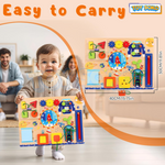 Hands-on Cosmic Activity Play Board for toddlers, promoting motor skills and cognitive development through interactive play