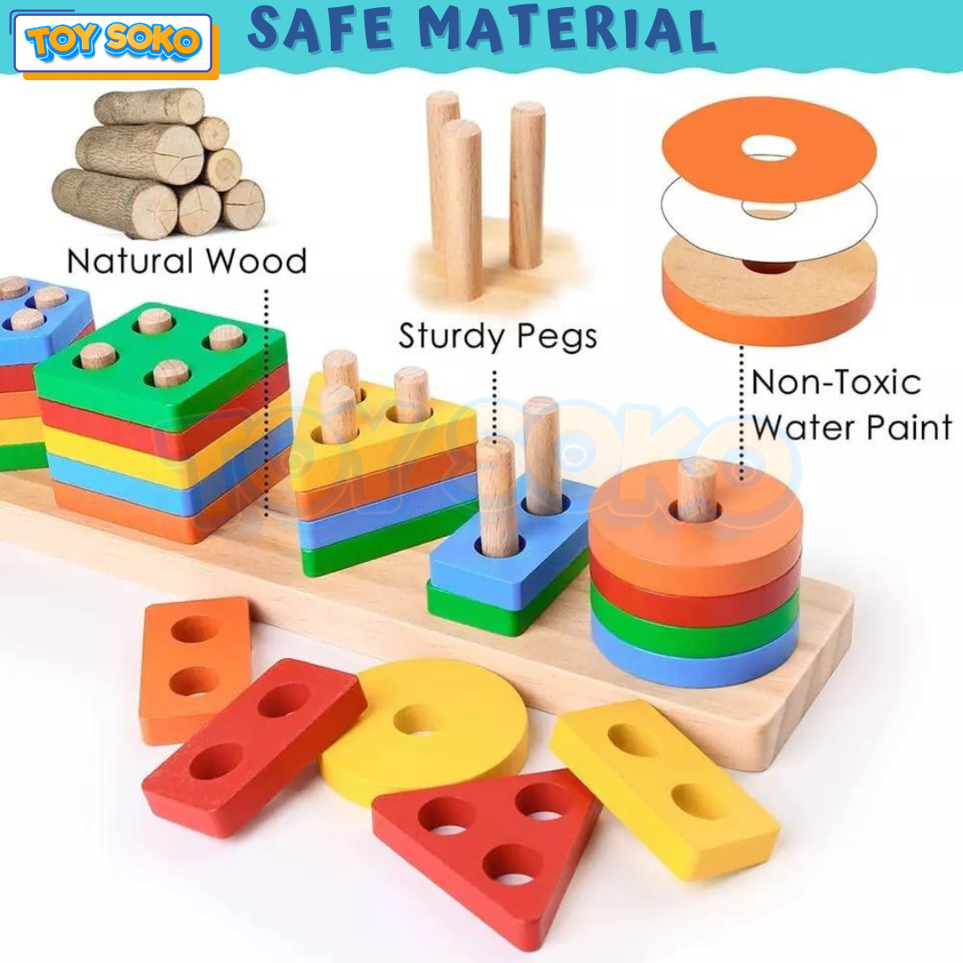 Best educational toys for 3 year olds with an interactive stacking game