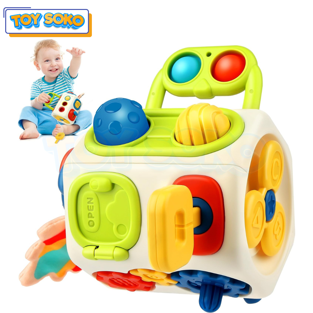 Infant development toys designed for sensory play and motor skills