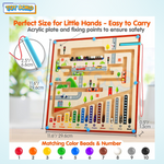 Magnetic color maze game designed for preschool learning fun