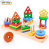 Montessori Wooden Shape Sorter Stacking  – Infant Learning toys