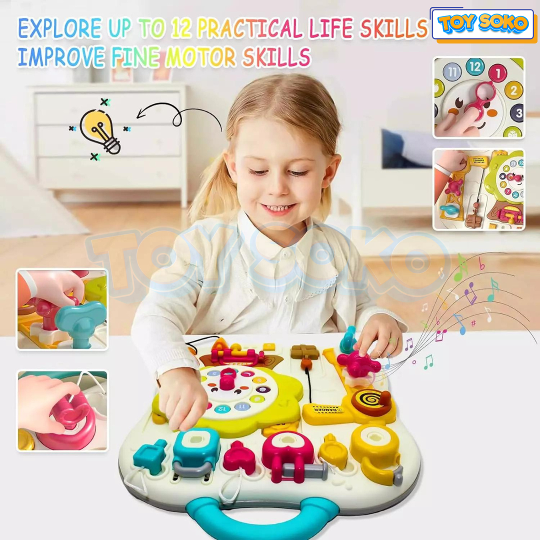 Baby Busy Board - Light Switch & Music Toys for Toddlers – Toysoko