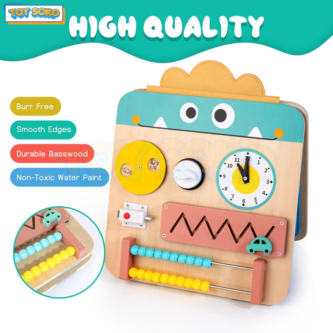 Interactive multifunctional busy board, perfect for toddler learning and sensory Toys