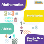Macaron busy board – Interactive wooden math toys for toddlers