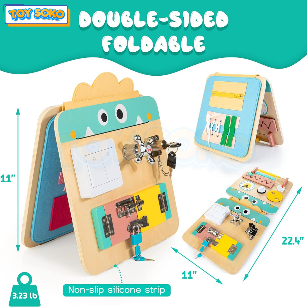 Multifunctional busy board – Perfect for Travel Toys