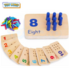 Peg Board Games for Kids – Wooden Montessori Toys for Toddlers
