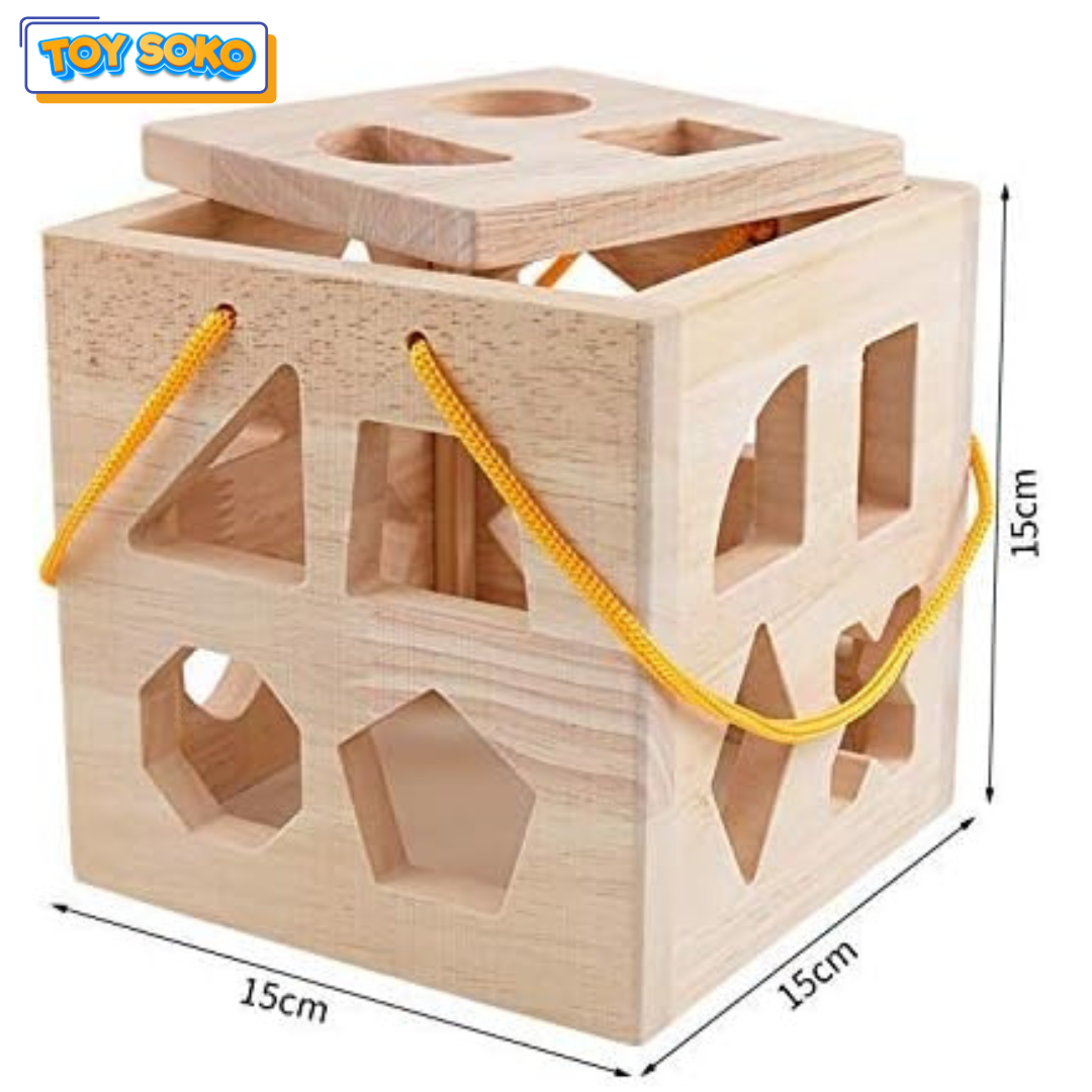 Educational wooden blocks puzzle – Fun cube toys for toddlers