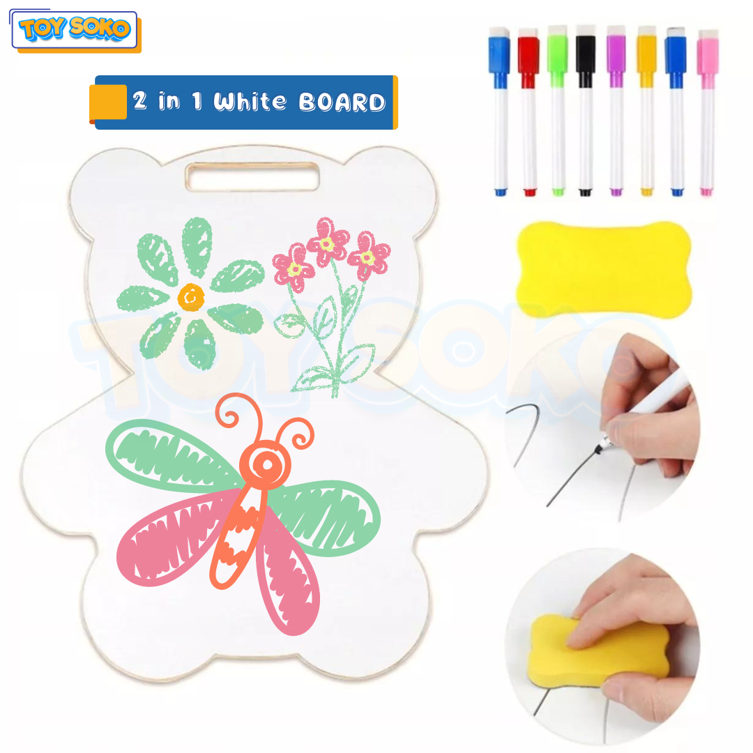 Wooden busy board for toddlers – hands-on learning fun
